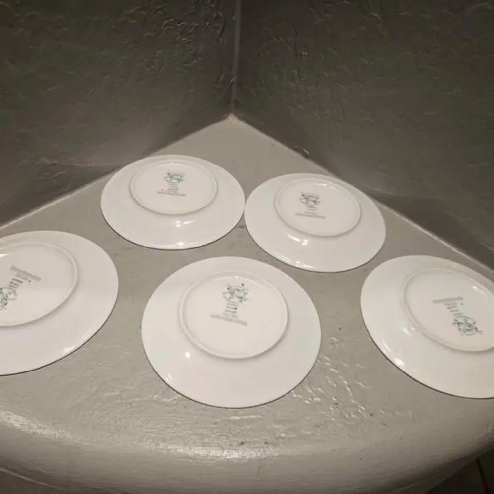 Limoges Set of 5 Phillip Deshoulieres Canape Plates 5 3/4
